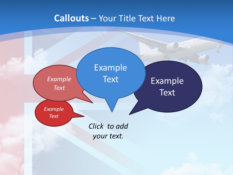 Departure Country Clouds PowerPoint Template