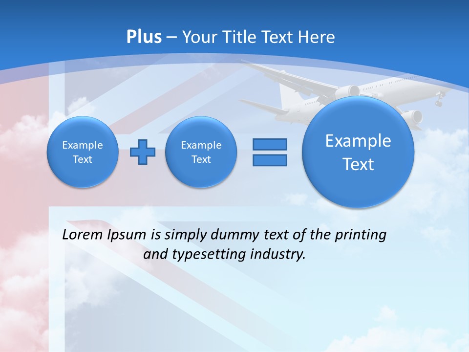 Departure Country Clouds PowerPoint Template