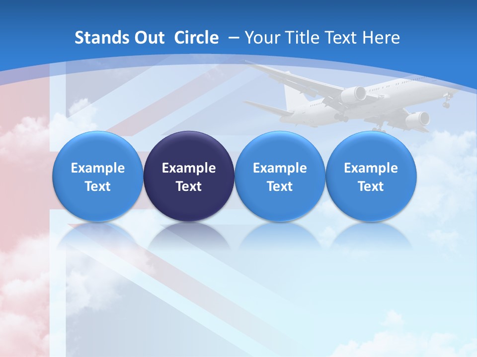 Departure Country Clouds PowerPoint Template