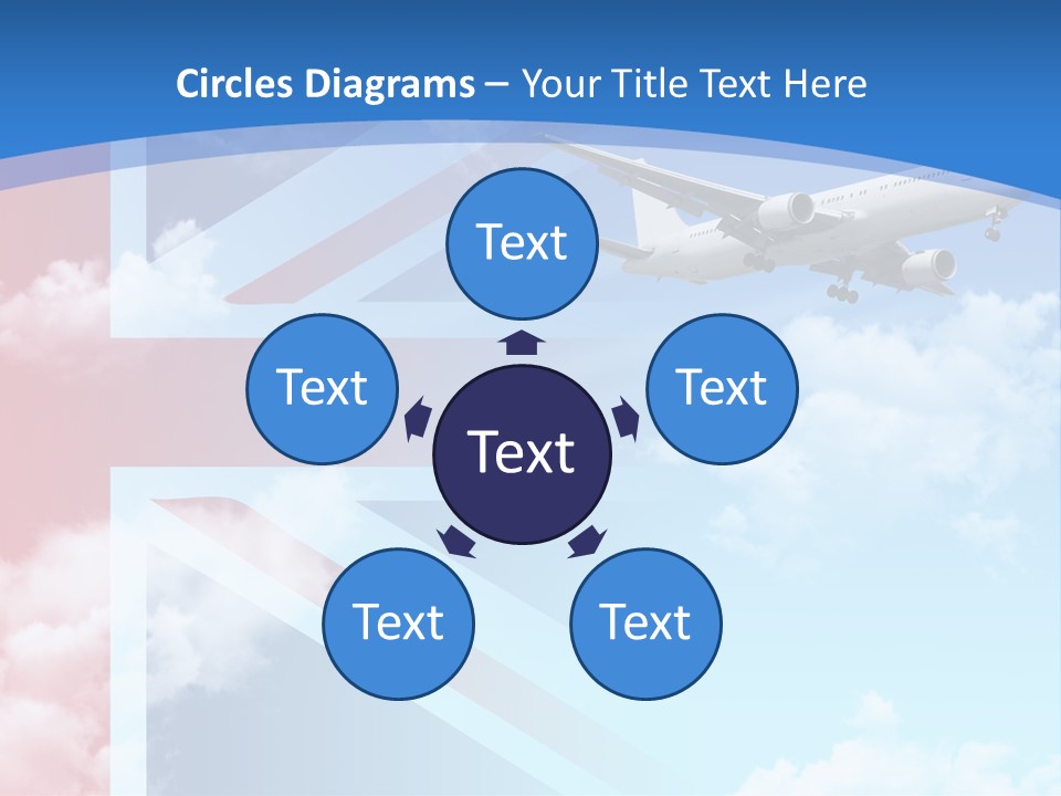 Departure Country Clouds PowerPoint Template