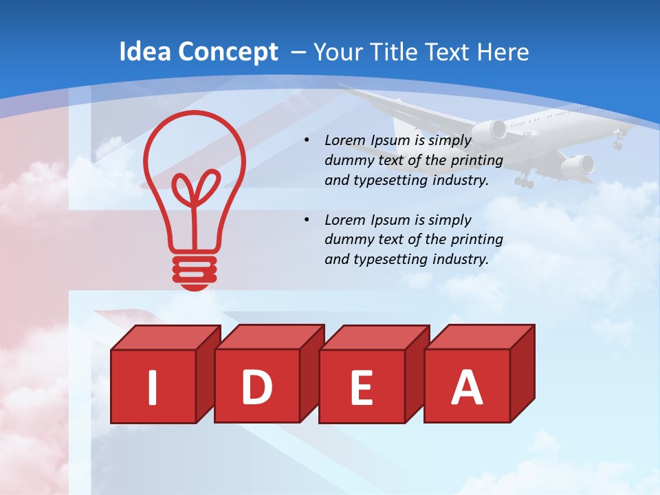Departure Country Clouds PowerPoint Template