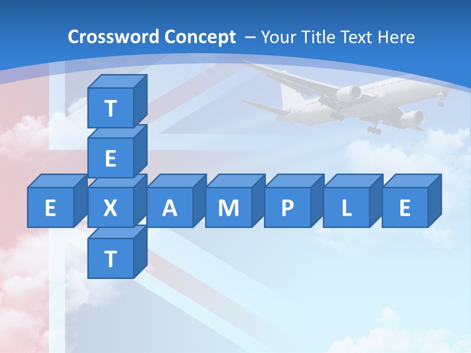 Departure Country Clouds PowerPoint Template