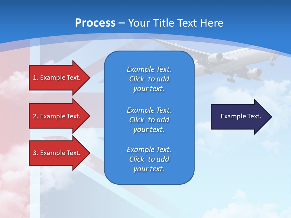 Departure Country Clouds PowerPoint Template