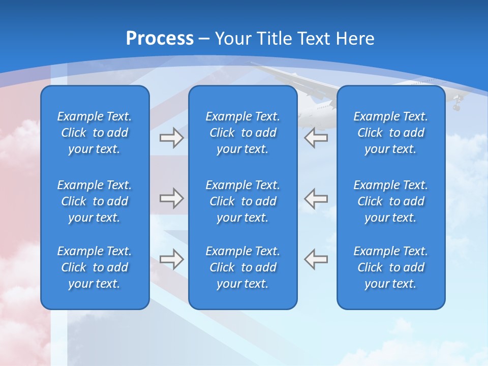 Departure Country Clouds PowerPoint Template
