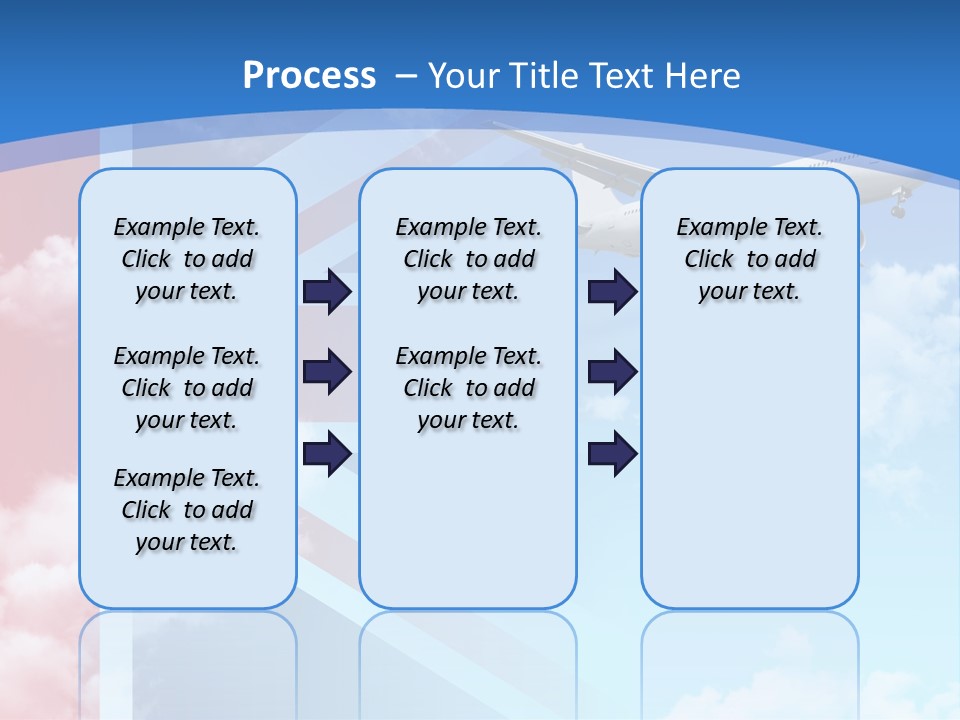 Departure Country Clouds PowerPoint Template