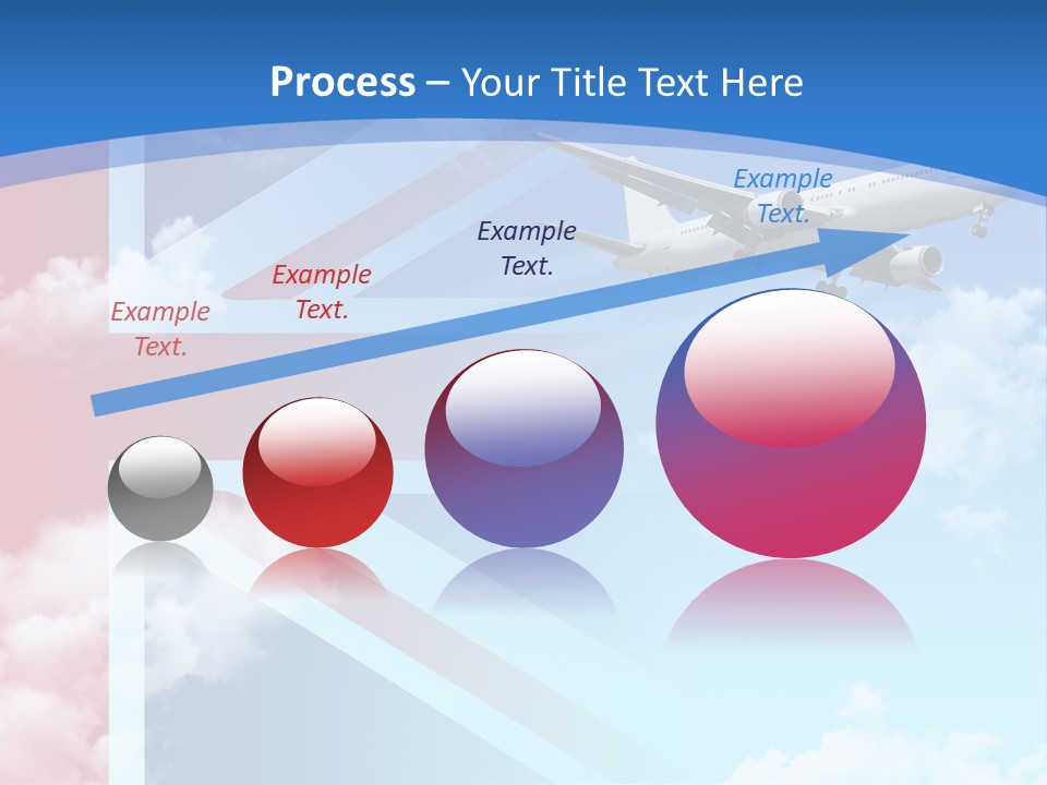Departure Country Clouds PowerPoint Template