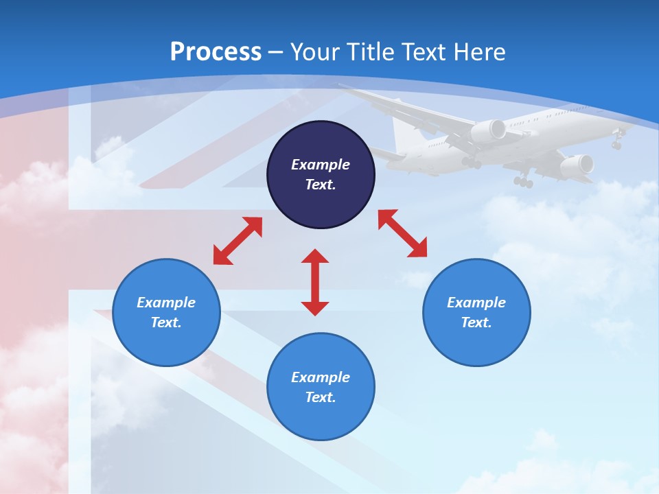 Departure Country Clouds PowerPoint Template