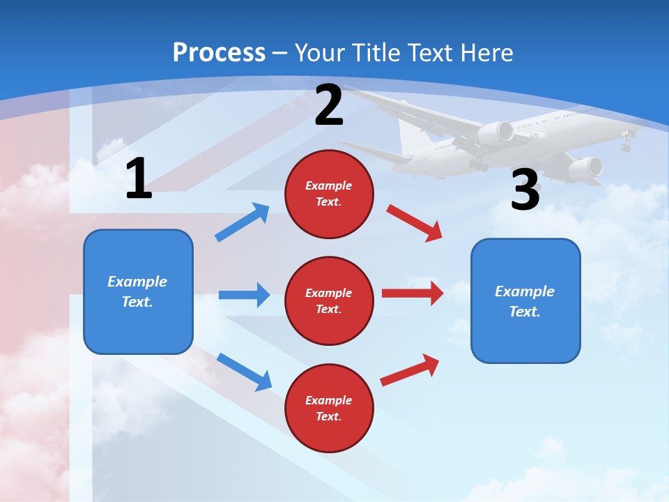 Departure Country Clouds PowerPoint Template