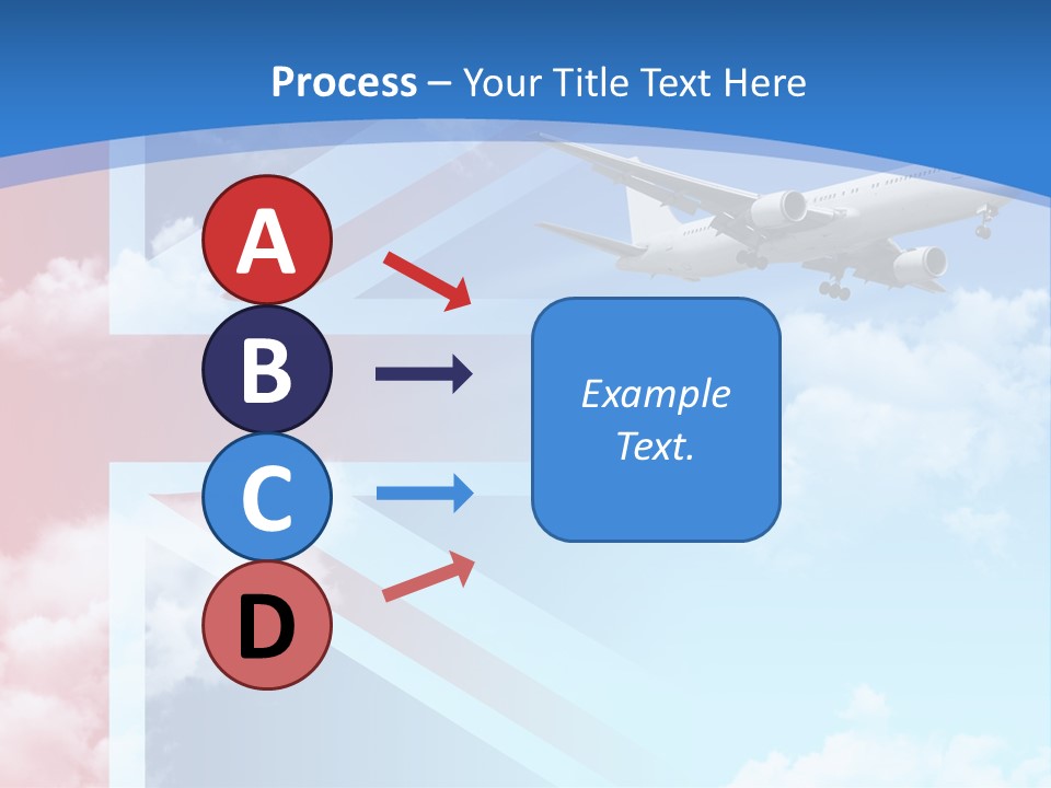 Departure Country Clouds PowerPoint Template