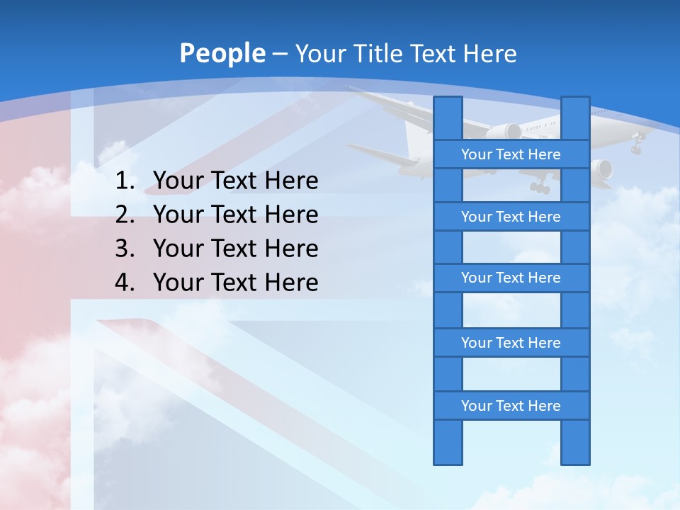 Departure Country Clouds PowerPoint Template