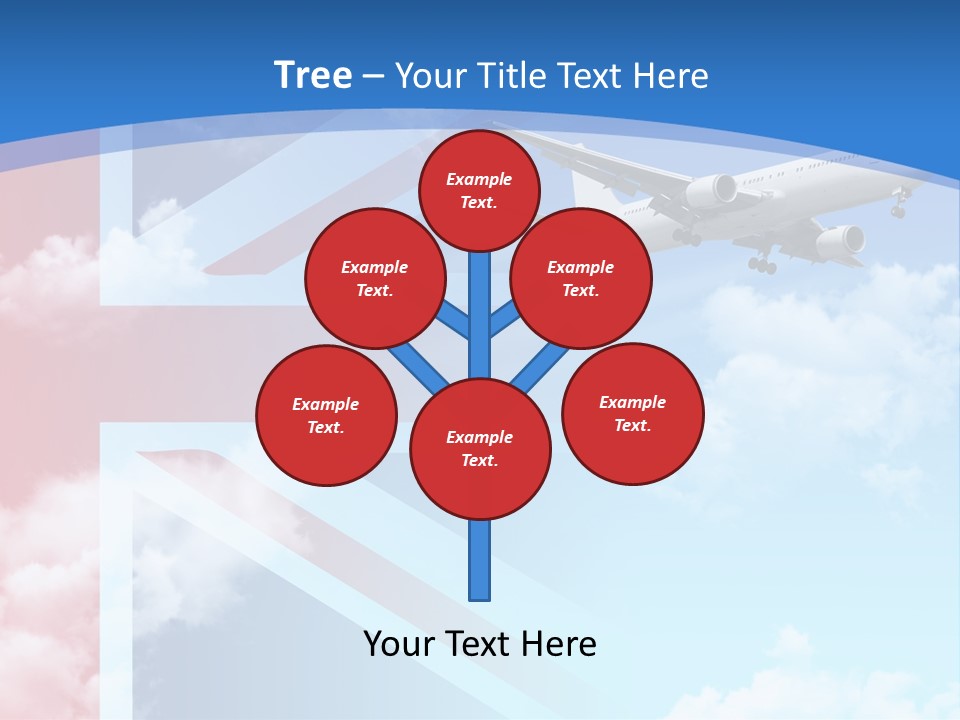 Departure Country Clouds PowerPoint Template