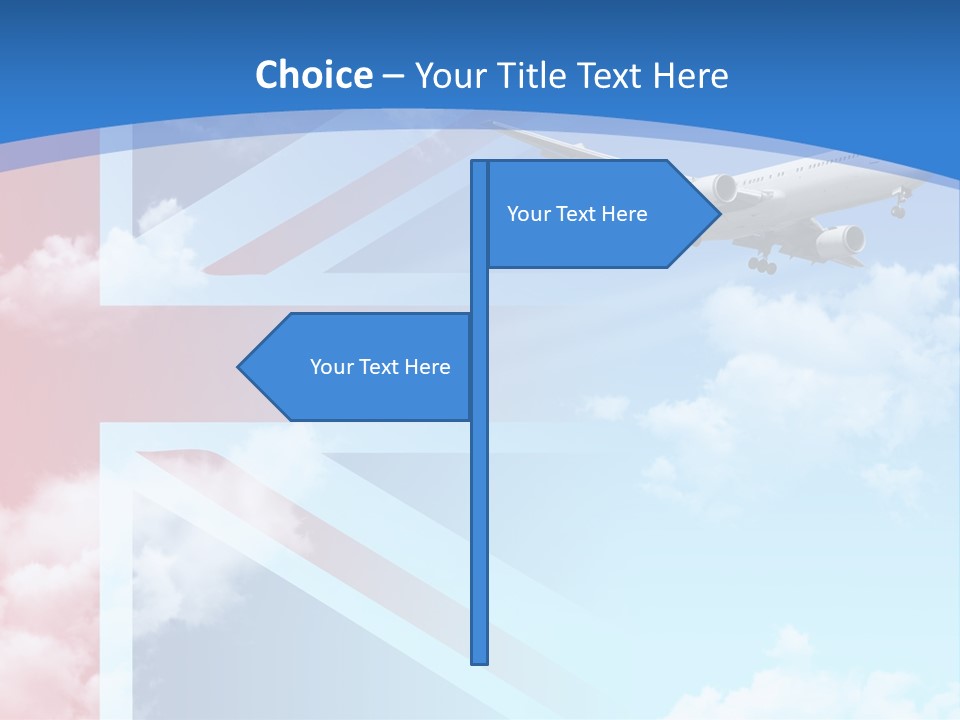 Departure Country Clouds PowerPoint Template