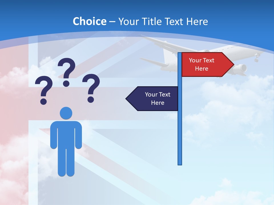 Departure Country Clouds PowerPoint Template
