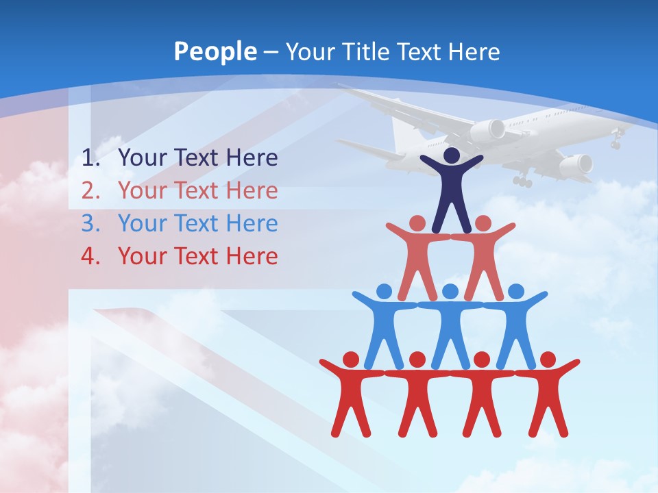 Departure Country Clouds PowerPoint Template