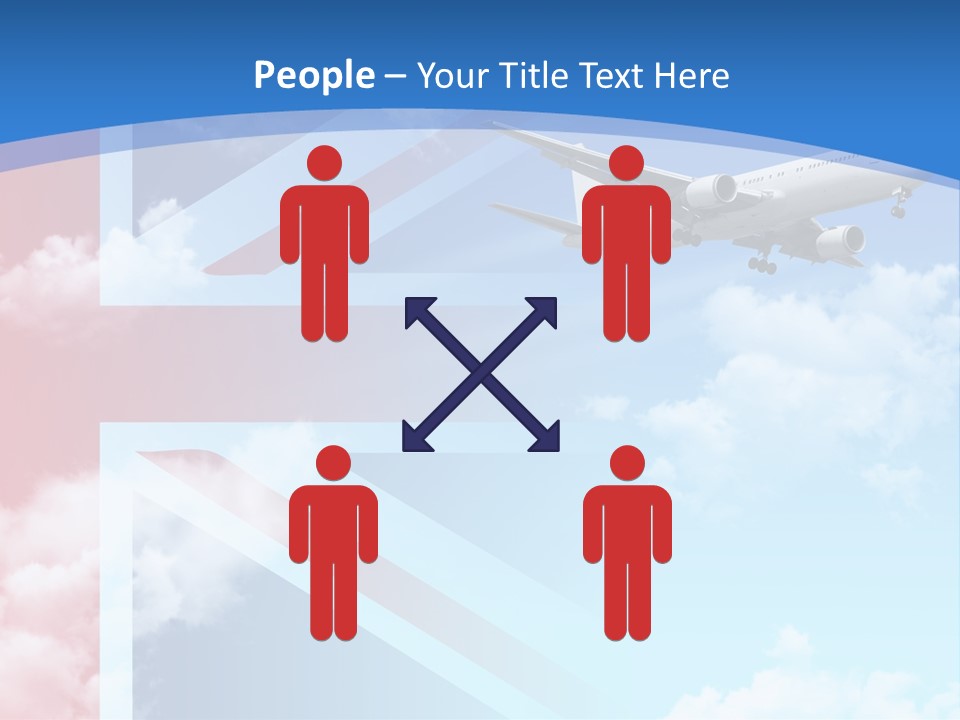 Departure Country Clouds PowerPoint Template