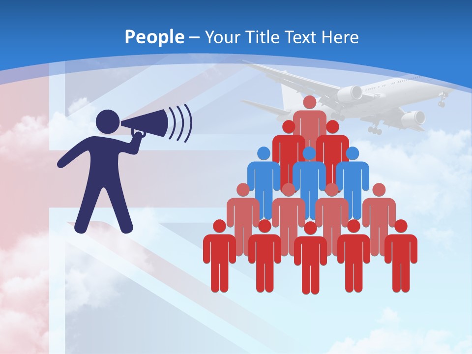 Departure Country Clouds PowerPoint Template