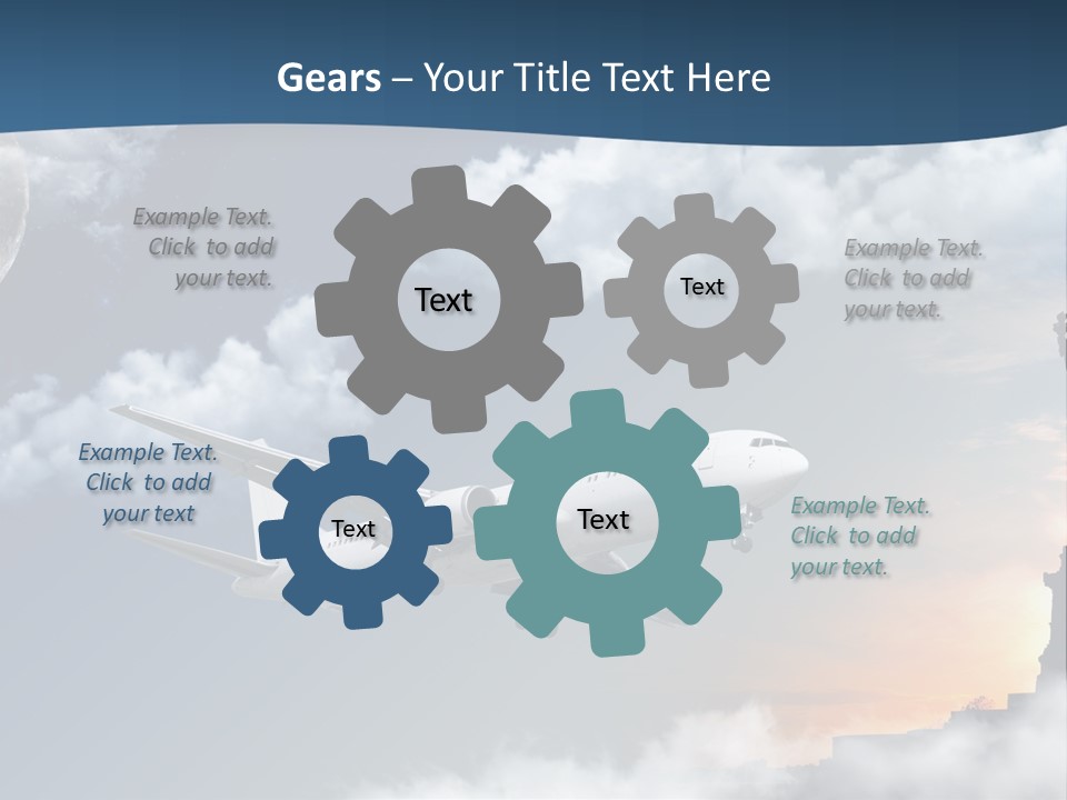 Country Airport Turism PowerPoint Template