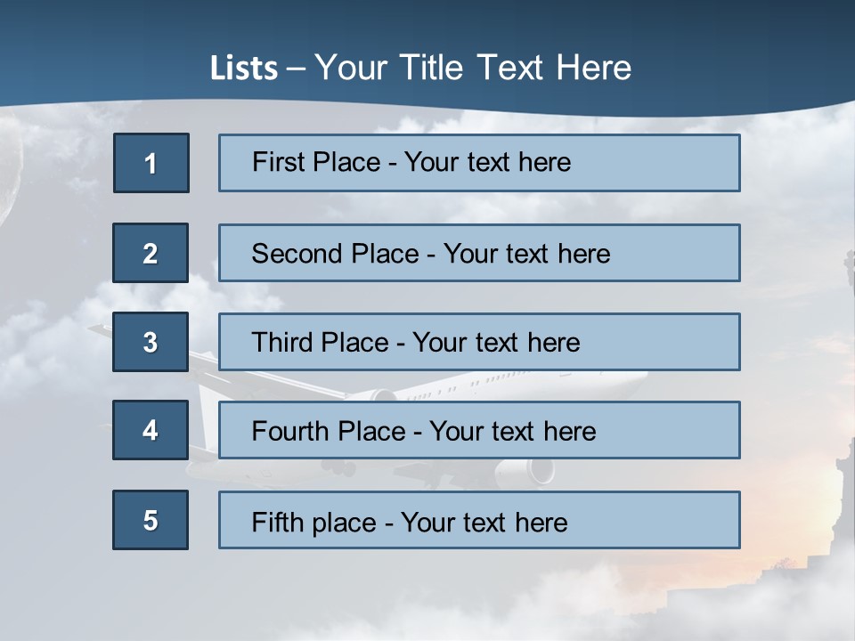 Country Airport Turism PowerPoint Template