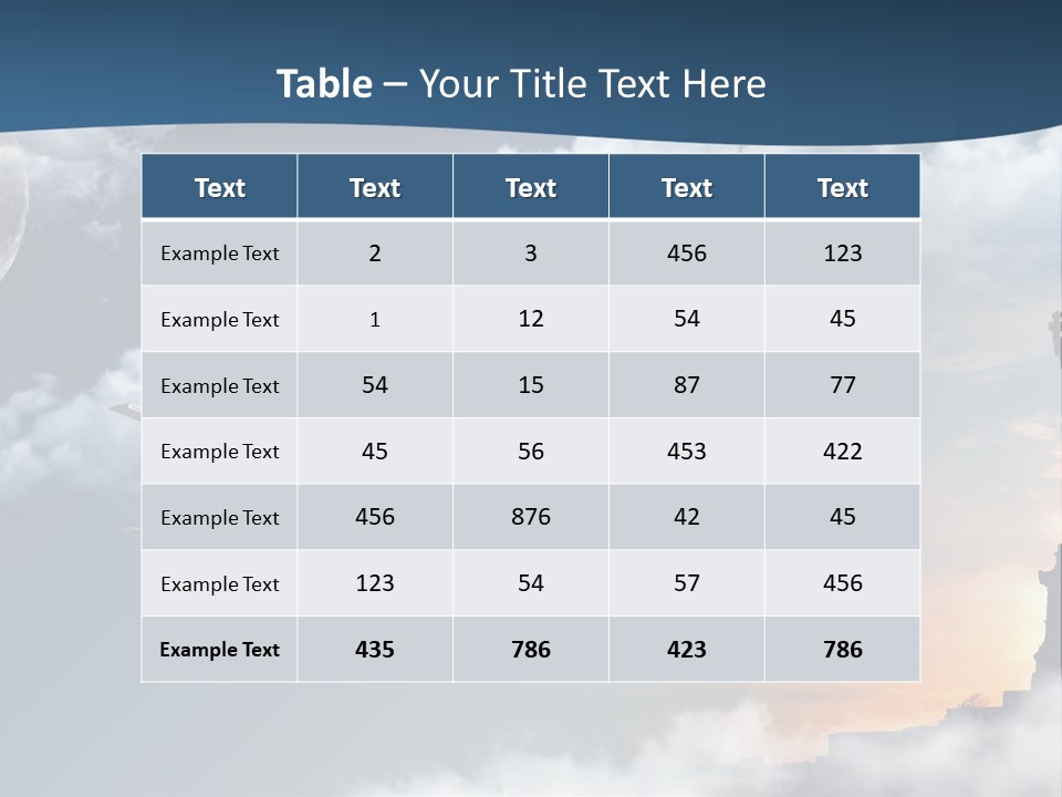 Country Airport Turism PowerPoint Template
