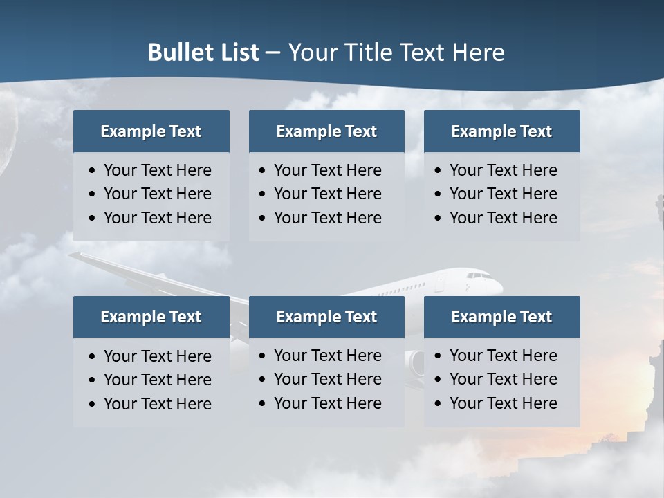 Country Airport Turism PowerPoint Template