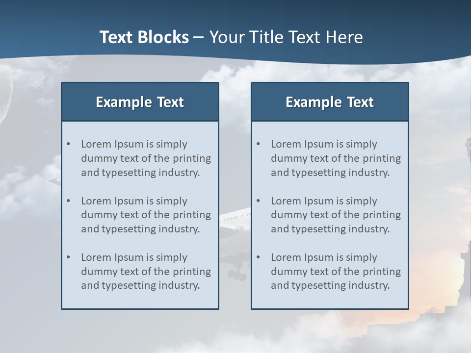 Country Airport Turism PowerPoint Template