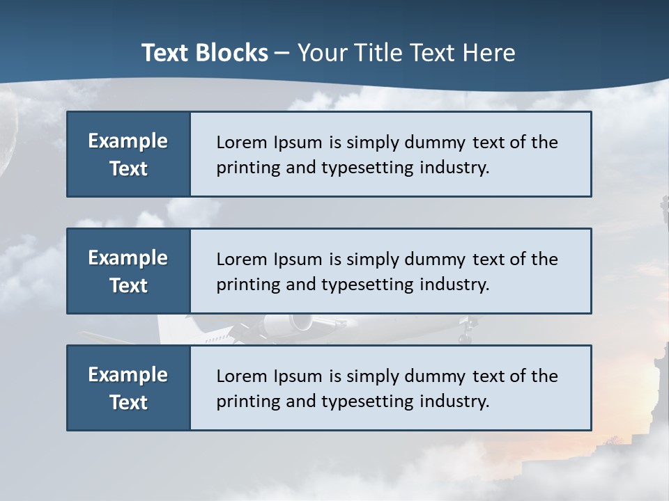 Country Airport Turism PowerPoint Template