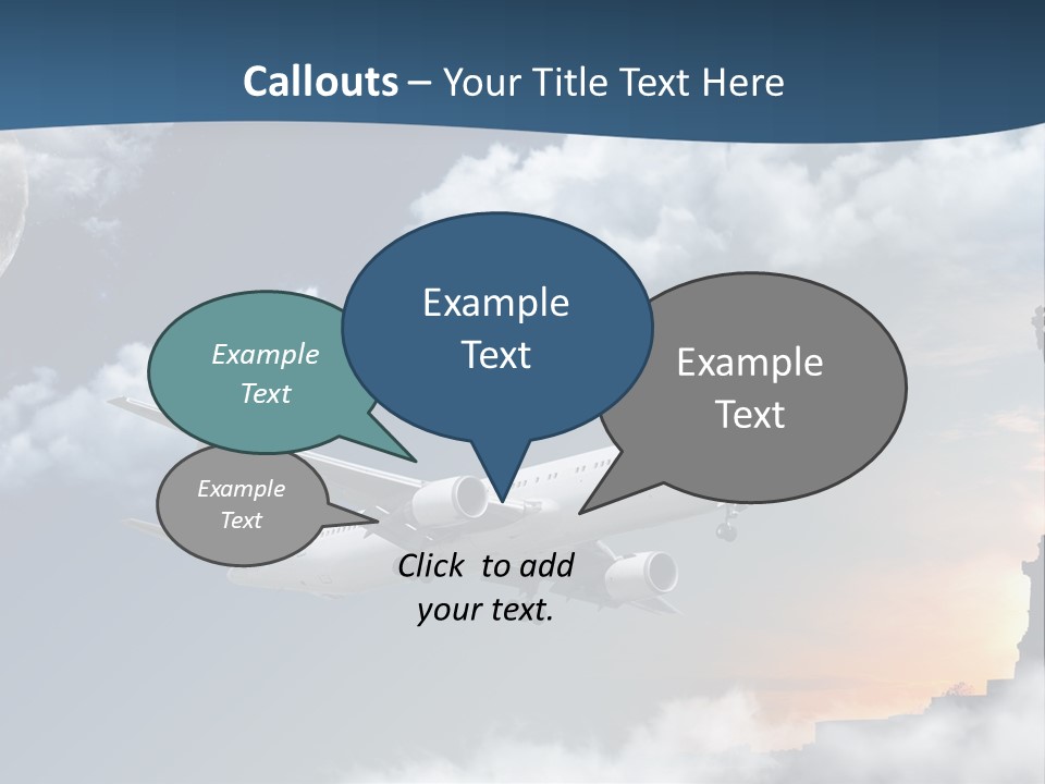 Country Airport Turism PowerPoint Template
