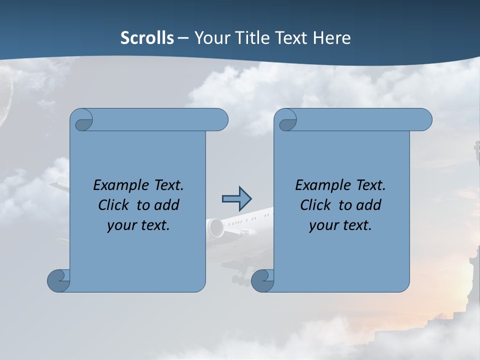 Country Airport Turism PowerPoint Template