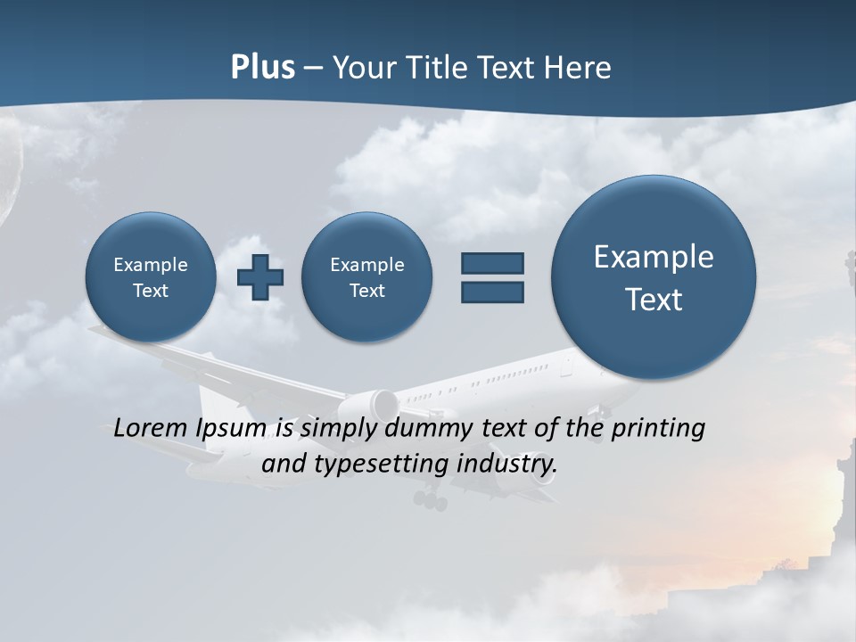Country Airport Turism PowerPoint Template
