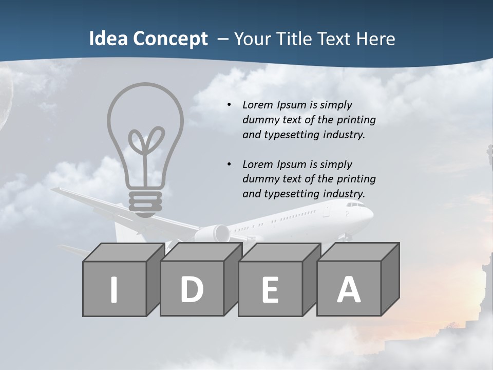 Country Airport Turism PowerPoint Template