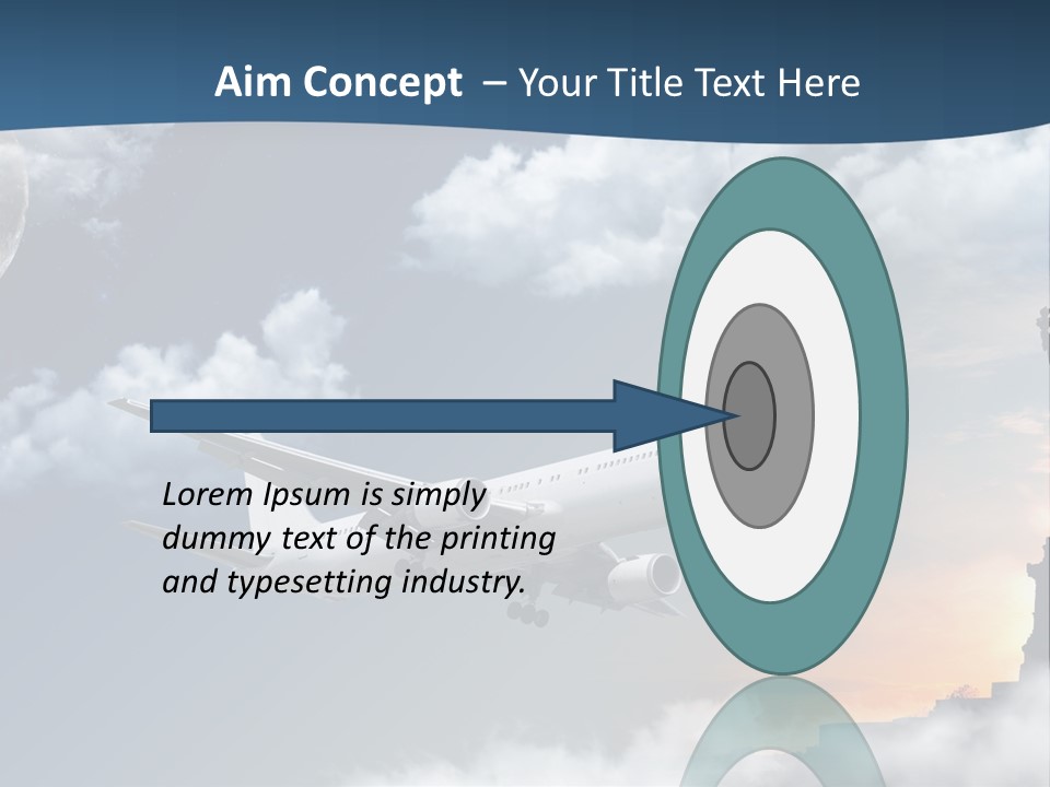 Country Airport Turism PowerPoint Template
