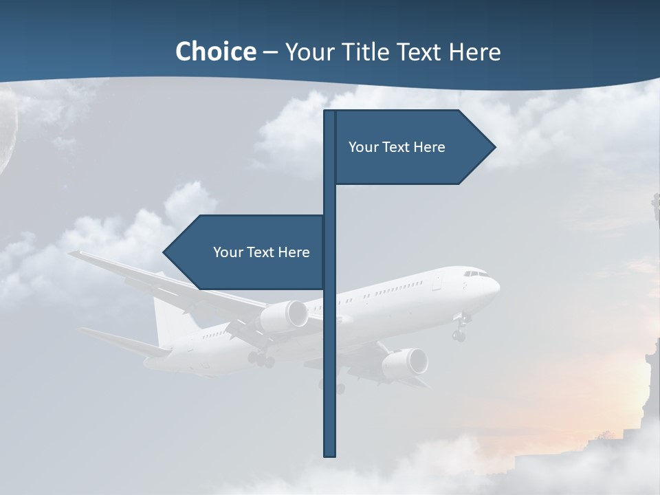 Country Airport Turism PowerPoint Template