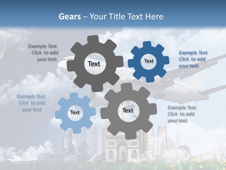 Travel Moon World PowerPoint Template