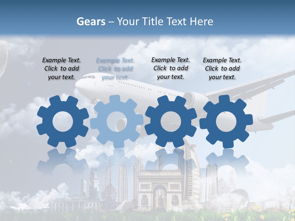 Travel Moon World PowerPoint Template