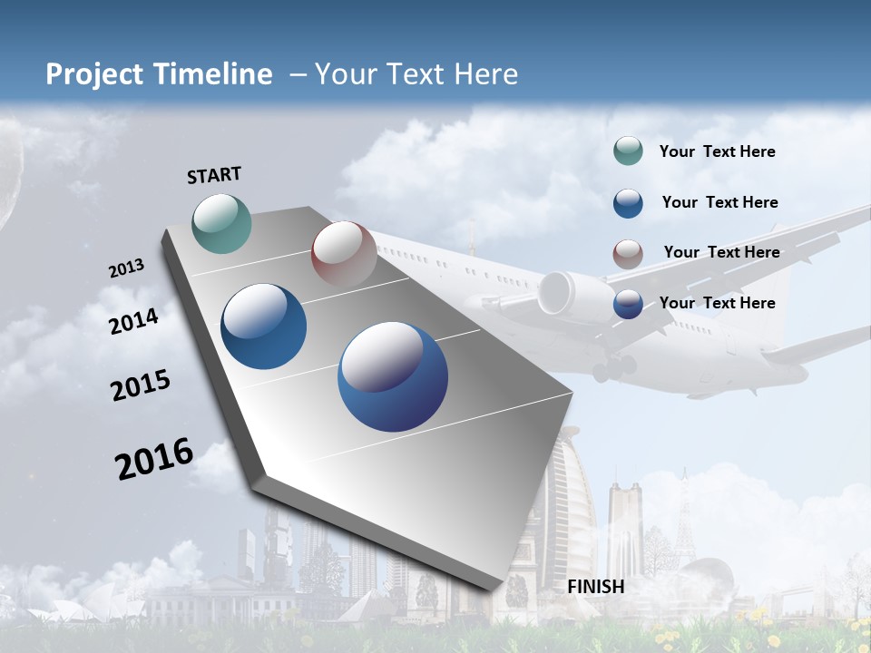 Travel Moon World PowerPoint Template