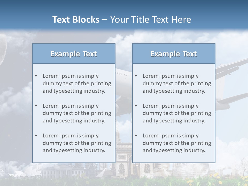 Travel Moon World PowerPoint Template