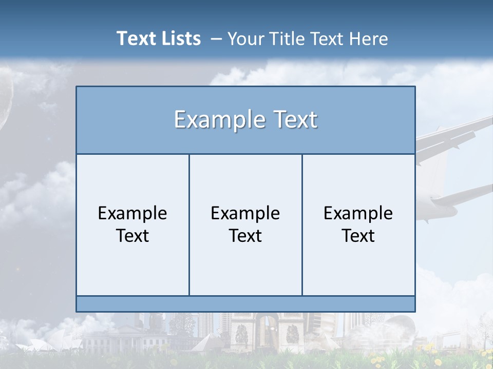 Travel Moon World PowerPoint Template