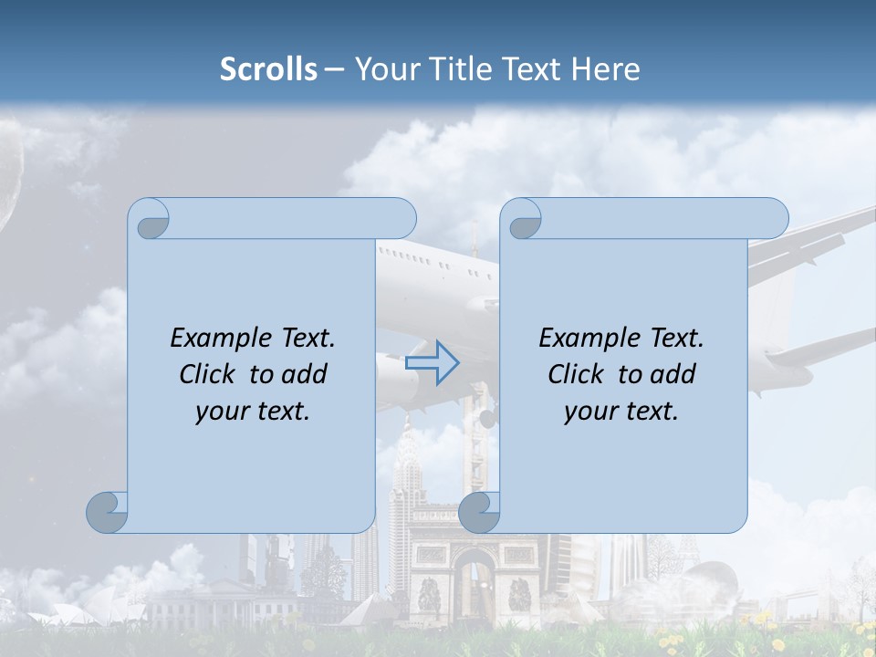 Travel Moon World PowerPoint Template