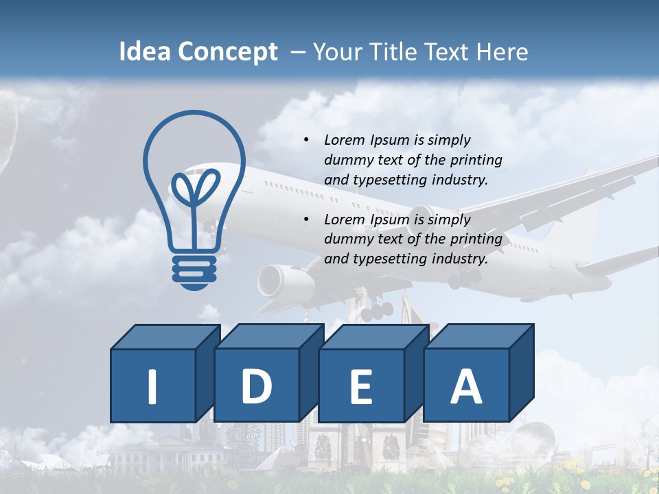 Travel Moon World PowerPoint Template