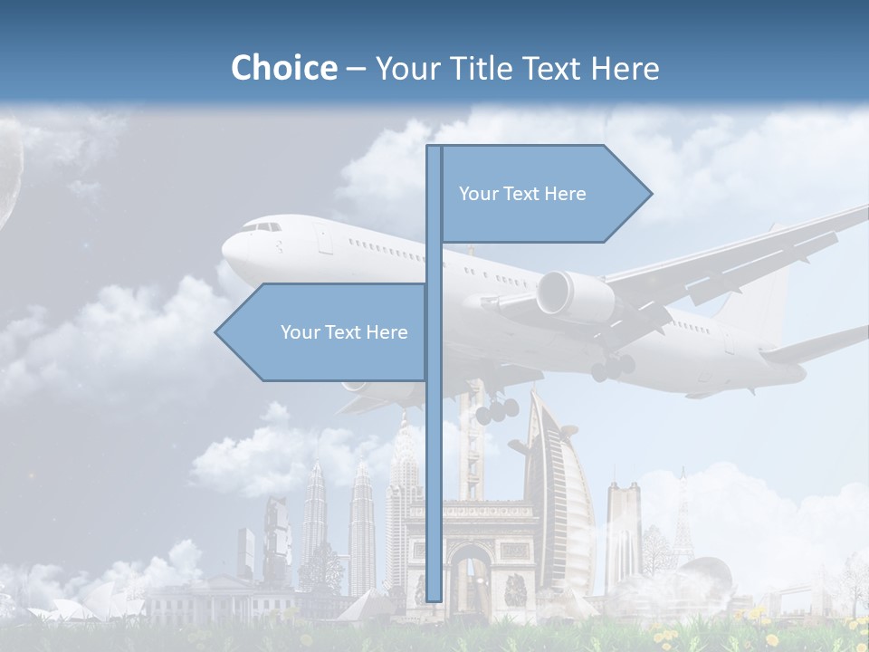 Travel Moon World PowerPoint Template