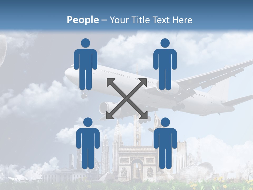 Travel Moon World PowerPoint Template