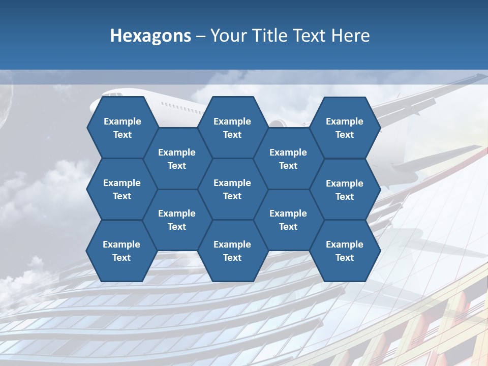 Transportation Airoplane Green PowerPoint Template