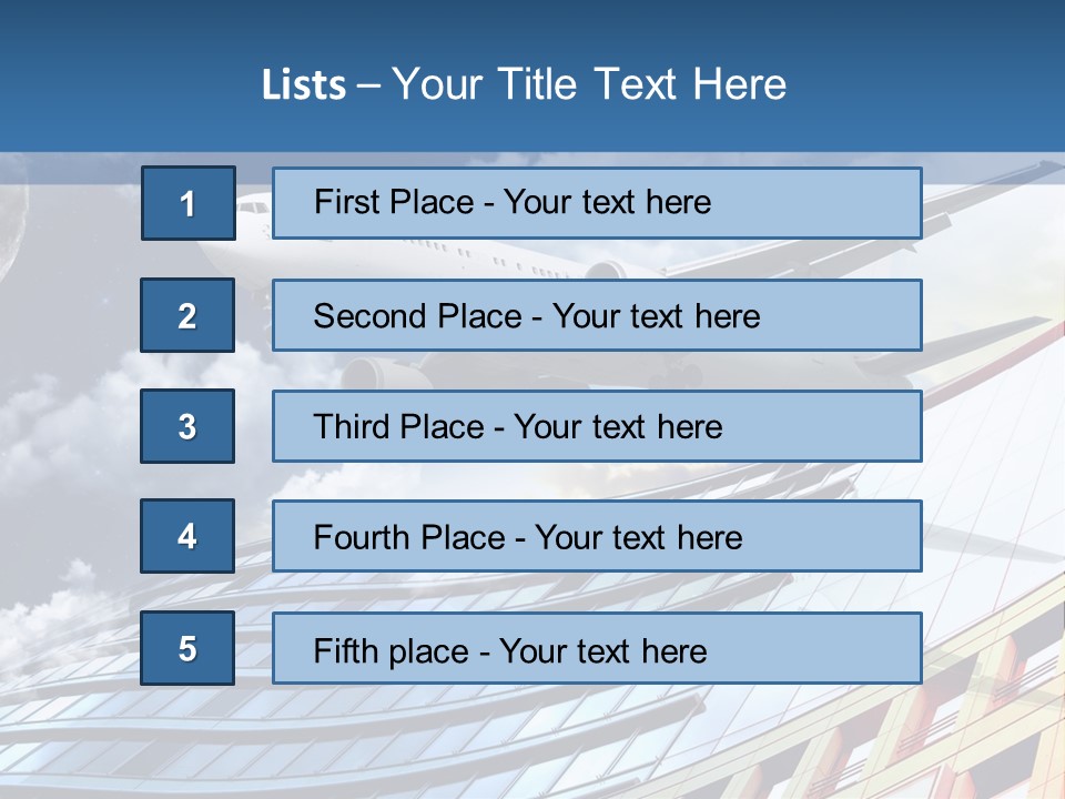 Transportation Airoplane Green PowerPoint Template