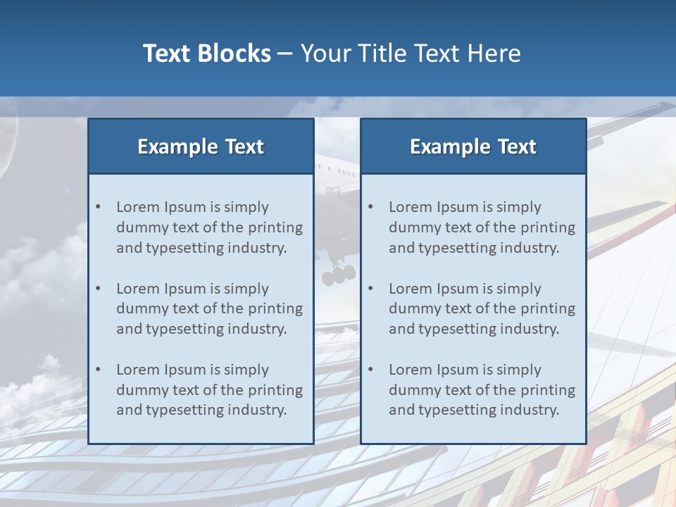 Transportation Airoplane Green PowerPoint Template