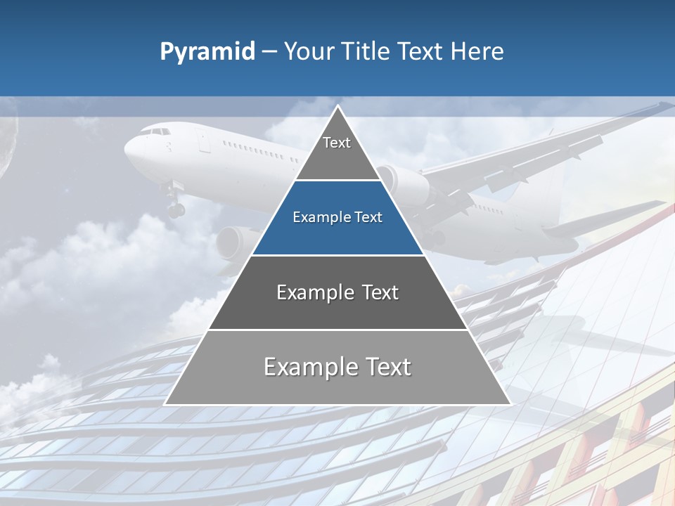 Transportation Airoplane Green PowerPoint Template