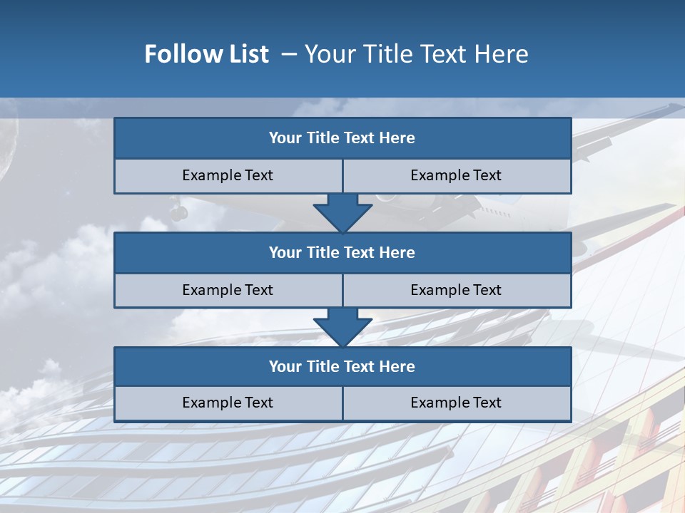 Transportation Airoplane Green PowerPoint Template