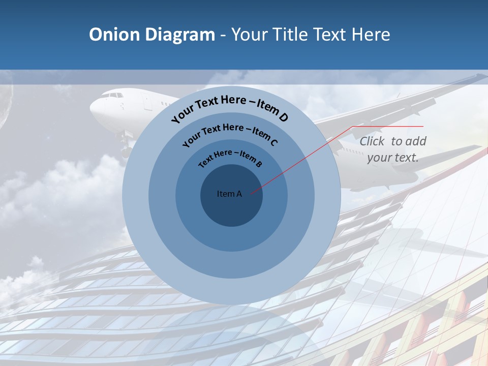 Transportation Airoplane Green PowerPoint Template