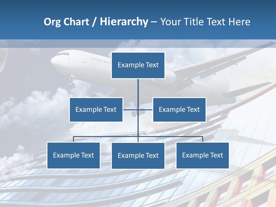 Transportation Airoplane Green PowerPoint Template