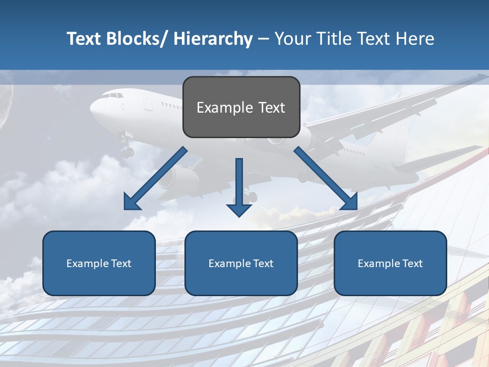Transportation Airoplane Green PowerPoint Template