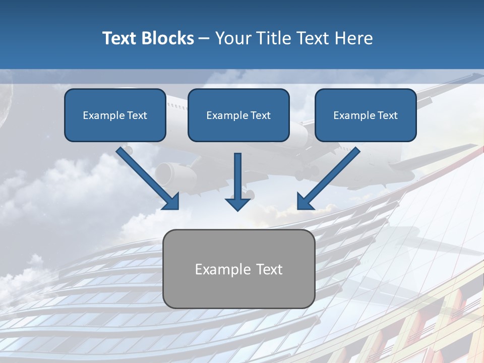 Transportation Airoplane Green PowerPoint Template